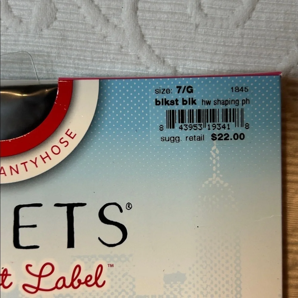 SPANX Assets Red Hot Label High-Waist Sheers Shaping Pantyhose. NEW  7G black